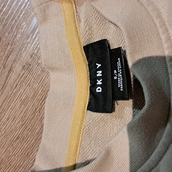 DKNY Cream Pullover with Black Accents - Picture 2 of 4